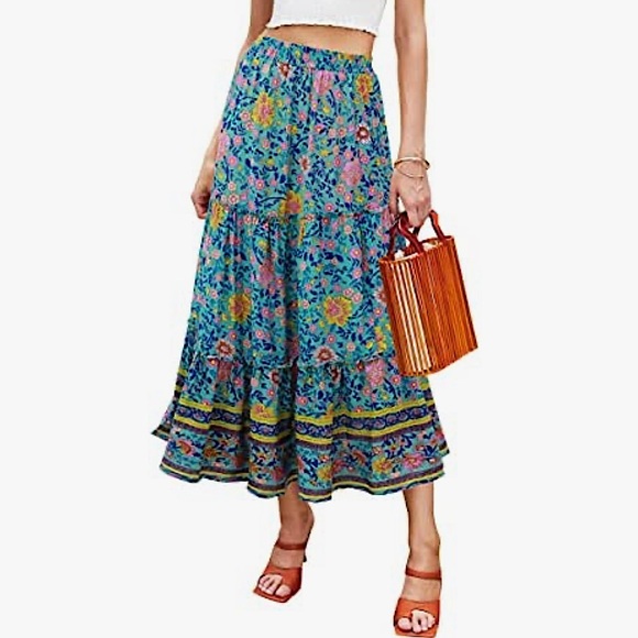 Hello Molly Dresses & Skirts - HELLO MOLLY | Boho floral tiered maxi skirt